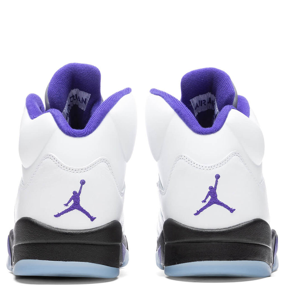 Air Jordan 5 Retro - White/Dark Concord/Black