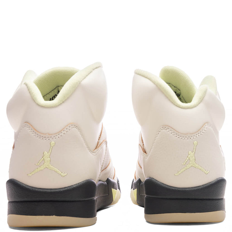 Women's Air Jordan 5 Retro - Sail/Luminous Green/Anthracite