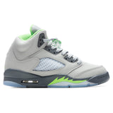 Air Jordan 5 Retro (GS) 'Green Bean' - Silver/Flint Grey