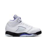 Air Jordan 5 Retro (GS) - White/Dark Concord/Black