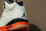 Air Jordan 5 Retro 'Shattered Backboard' - Sail/Orange Blaze/Metallic Silver