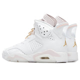 Women's Air Jordan 6 Retro 'Gold Hoops' - White/Metallic Gold