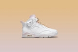 Women's Air Jordan 6 Retro 'Gold Hoops' - White/Metallic Gold