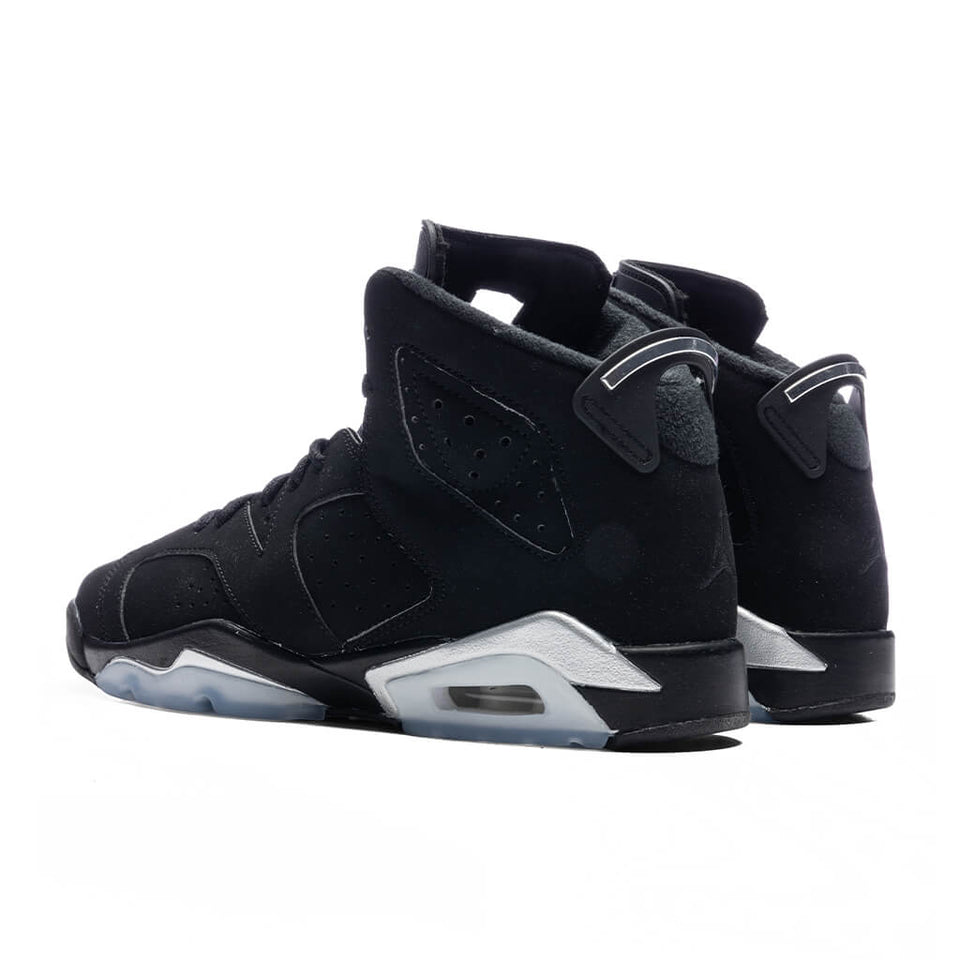 Air Jordan 6 Retro (GS)  - Black/Metallic Silver/Black