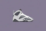 Air Jordan 7 Retro (GS) "Flint" - White/Varsity Purple