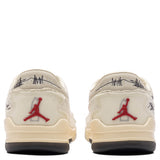 Air Jordan x Téla Women's Flight Court SP 'Crèpe' - Coconut Milk/Varsity Red/Muslin