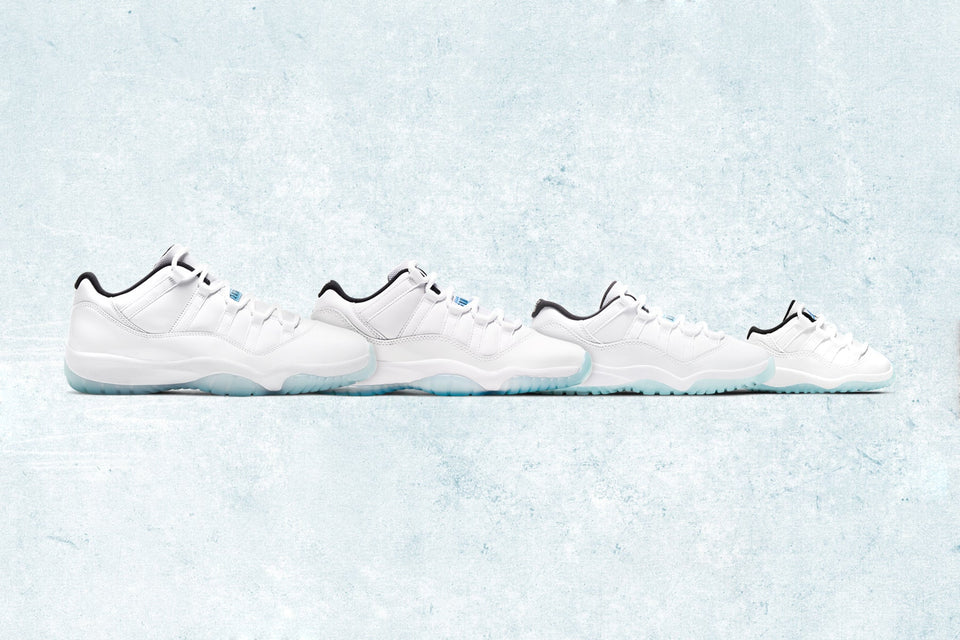 Air Jordan 11 Retro Low (PS) - White/Legend Blue