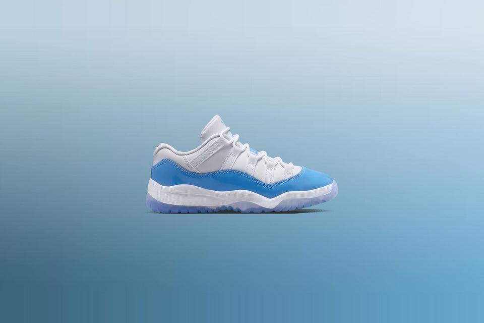 Air Jordan 11 Retro Low 'University Blue' (PS) - White/University Blue/Black