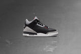 Air Jordan 3 Retro (GS) 'Black Cement' - Black/Fire Red/Cement Grey/Summit White