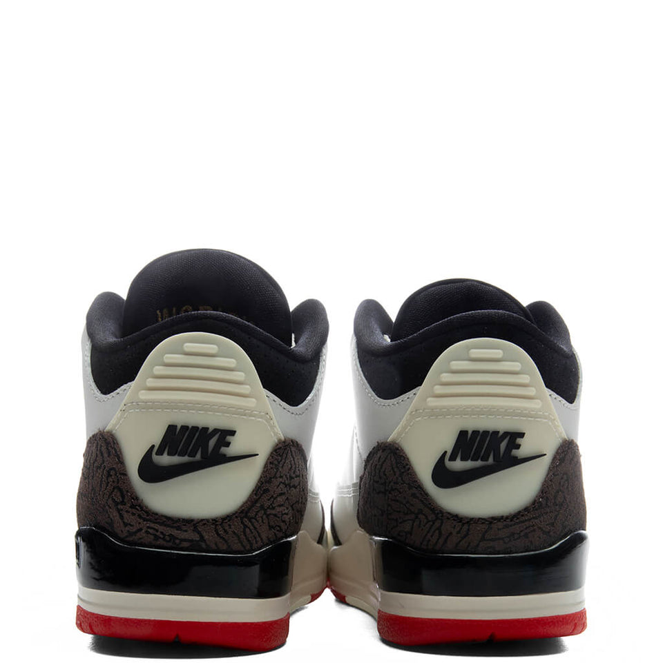 Air Jordan 3 Retro OG 'World's Best Dad' (PS) - Sail/Black/University Red/Pale Ivory