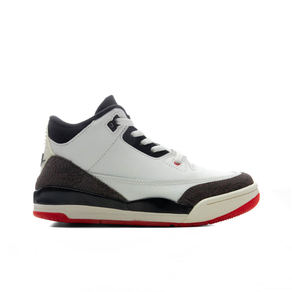 Air Jordan 3 Retro OG 'World's Best Dad' (PS) - Sail/Black/University Red/Pale Ivory
