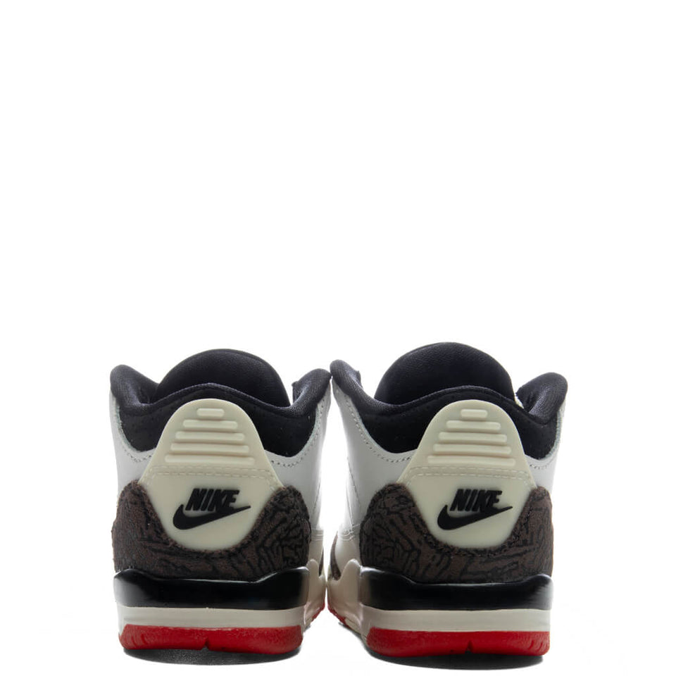 Air Jordan 3 Retro OG 'World's Best Dad' (TD) - Sail/Black/University Red/Pale Ivory