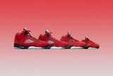 Air Jordan 5 Retro (GS) "Raging Bull" - Varsity Red/Black