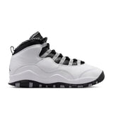 Air Jordan 10 Retro 'Steel' (GS) - White/Black/Light Steel Grey/Dark Powder Blue