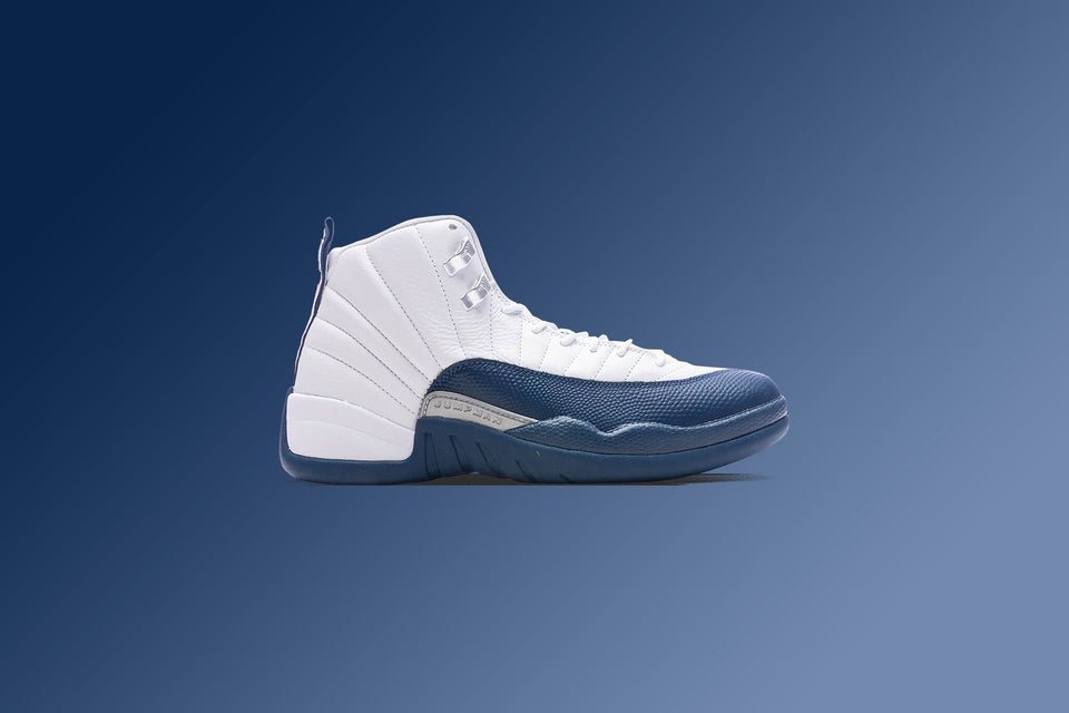 Air Jordan 12 Retro 'French Blue'  - White/French Blue/Metallic Silver