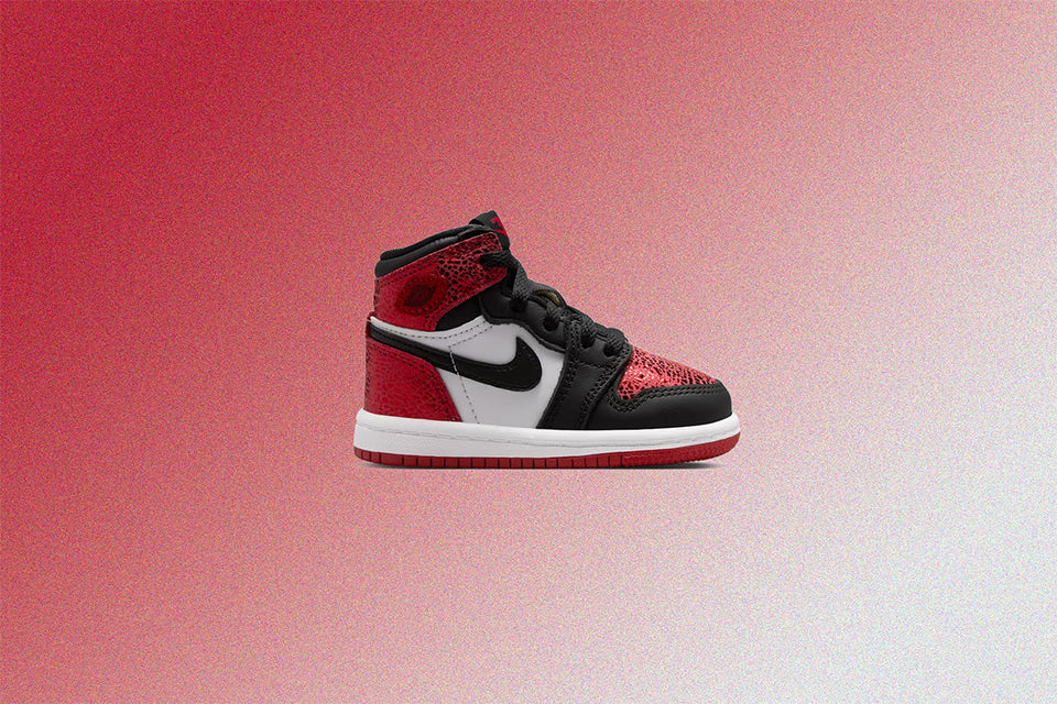 Air Jordan 1 Retro High OG 'Ruby' (TD) - Varsity Red/Black/White