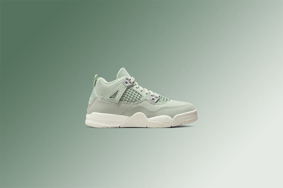 Air Jordan 4 Retro 'Abundance' (PS) - Seafoam/Sail/Metallic Silver