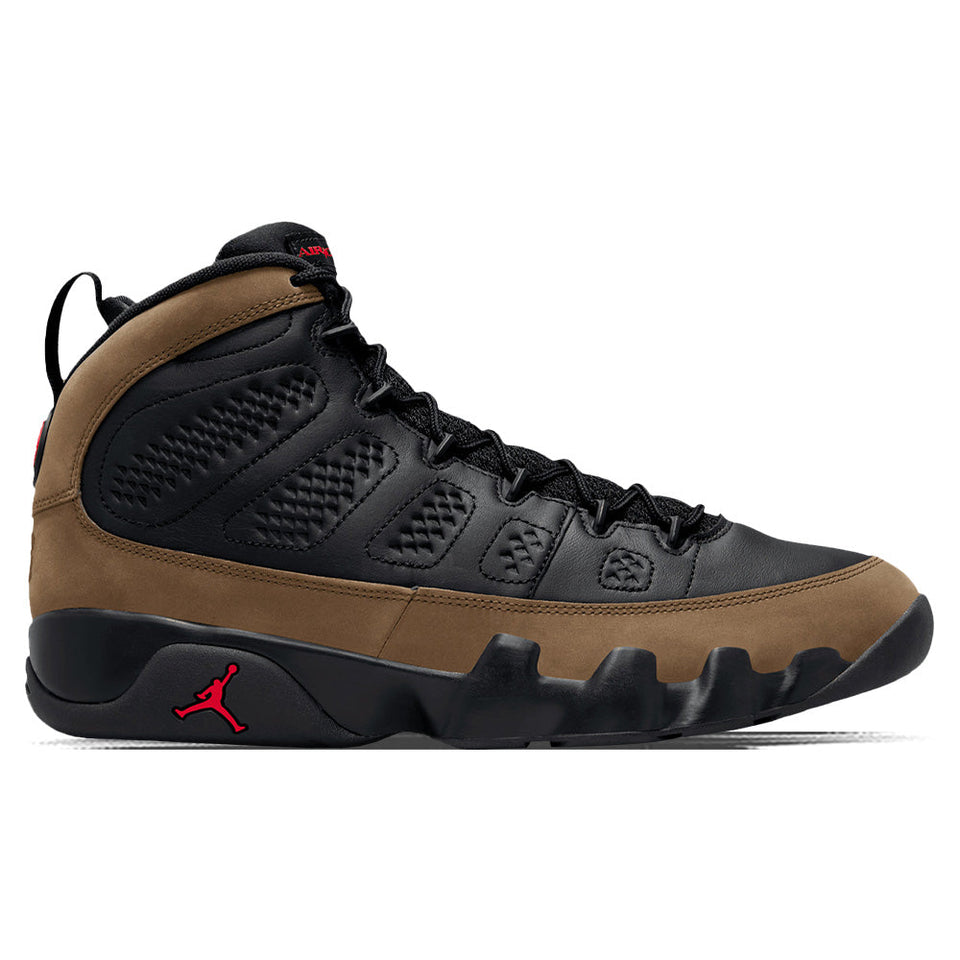Air Jordan 9 Retro - Black/True Red/Light Olive
