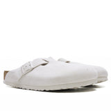 Boston Soft Footbed Suede Leather - Antique White