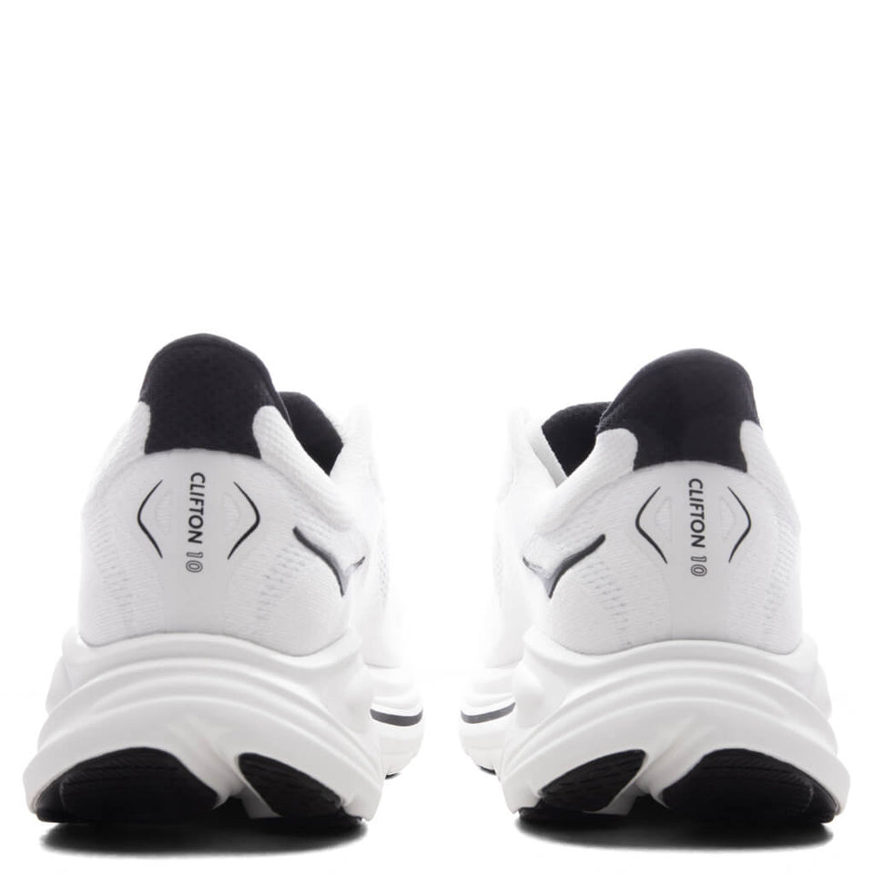 Clifton 10 - White/Black