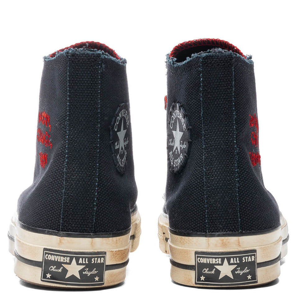 Converse x Barriers Chuck 70 Hi - Black/Fiery Red