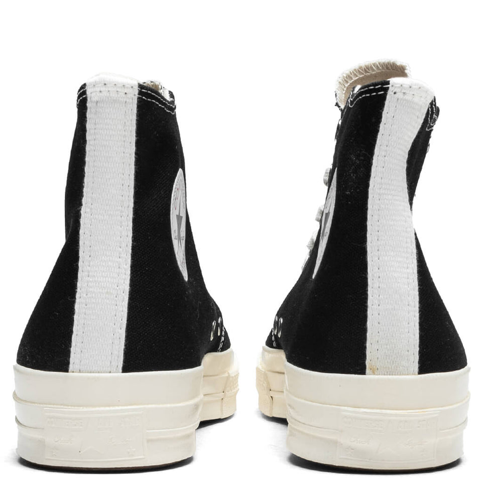 Converse x Comme Des Garcons PLAY All Star Chuck '70 Hi Small Red Heart - Black