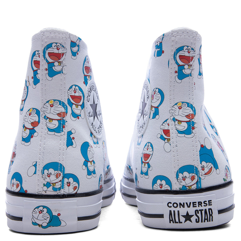 Converse x Doraemon Chuck Taylor All Star Hi - Vintage White/Hawaiian Gold/Flamingo
