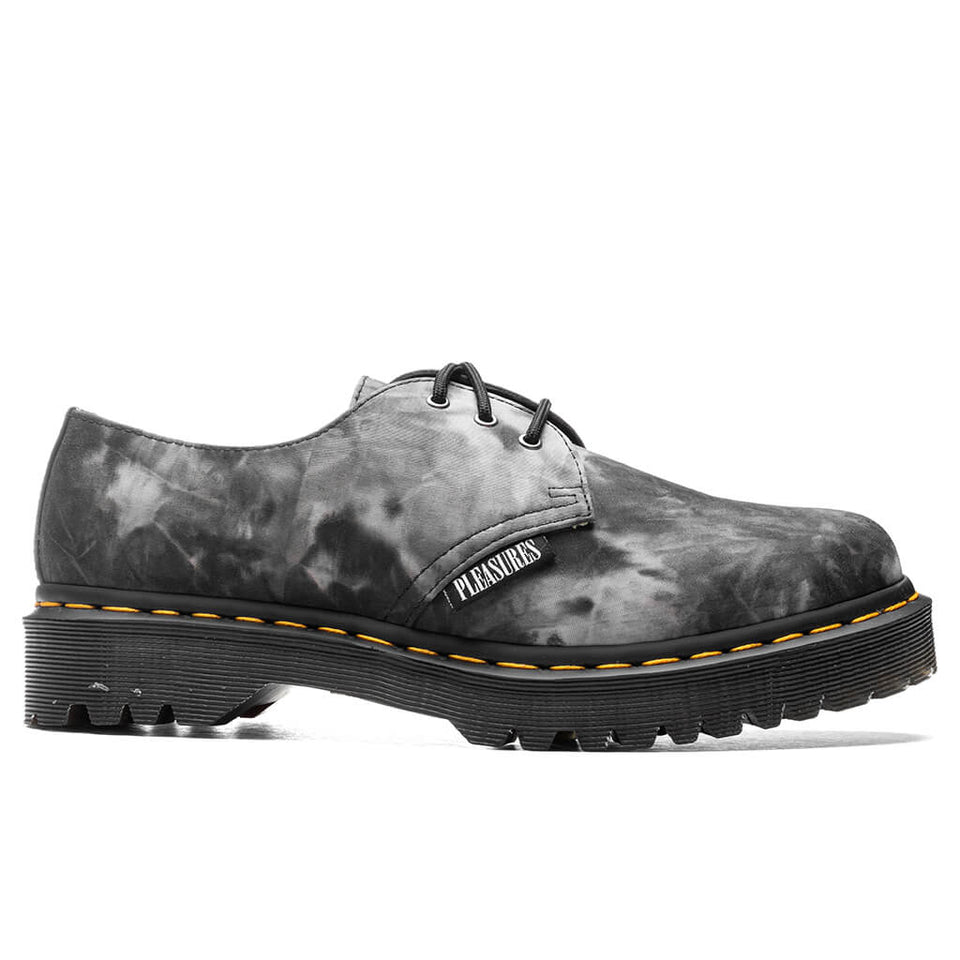Dr. Martens x Pleasures 1461 Bex - Black/White Tie Dye