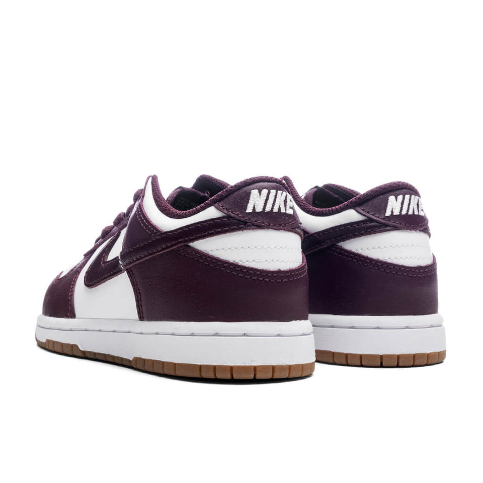 Dunk Low BP (PS) - White/Burgundy Crush/Gum Light Brown