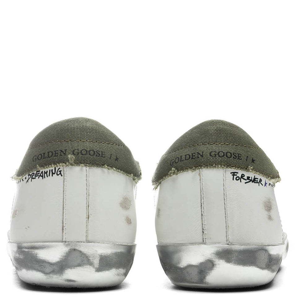 Super-Star Sneakers - White/Military Green