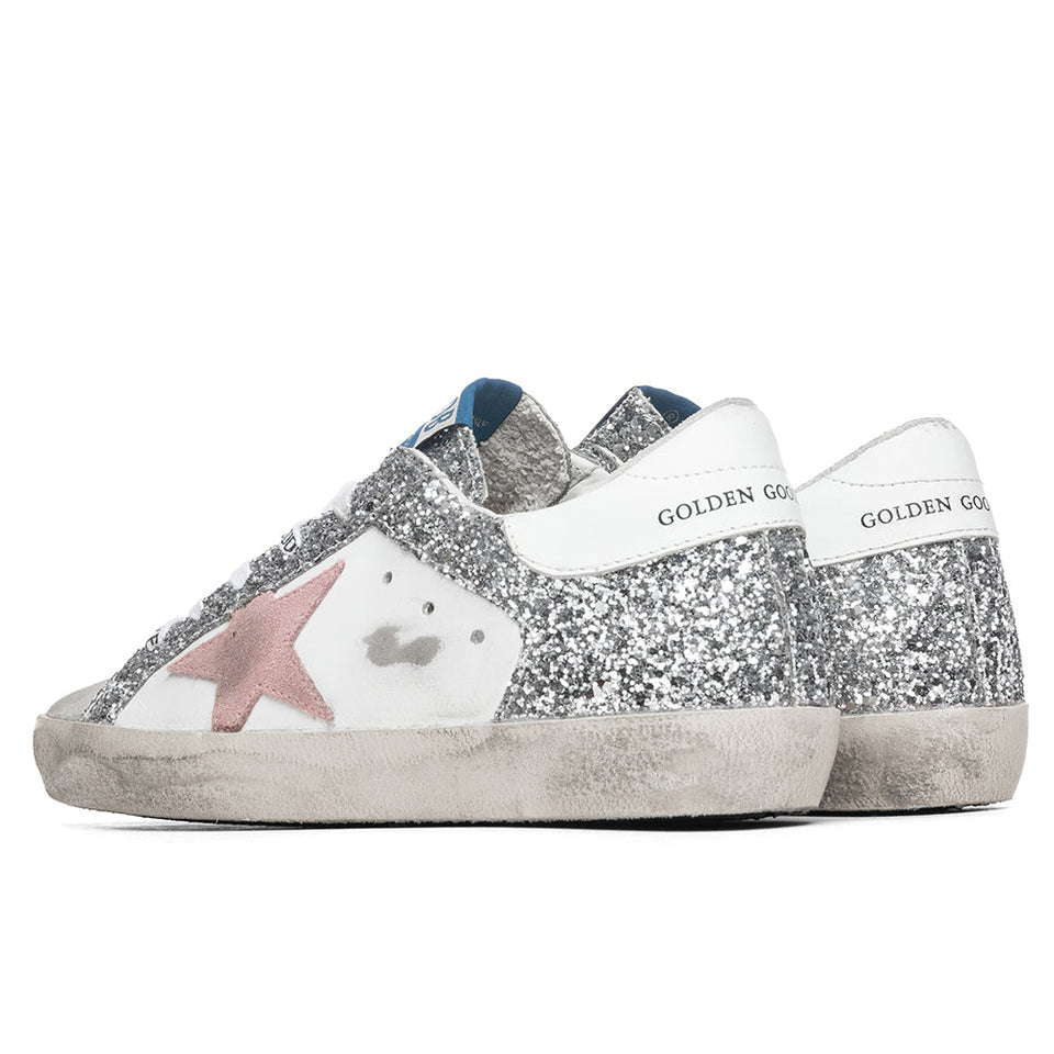 Women's Super-Star Sneakers - Ice White/Silver Pink
