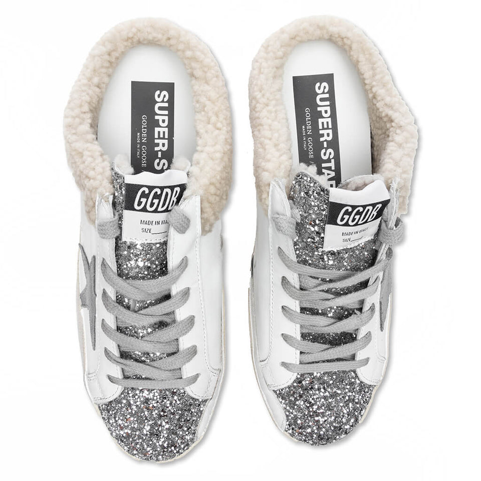 Women's Super-Star Sabot - White/Silver/Dark Grey