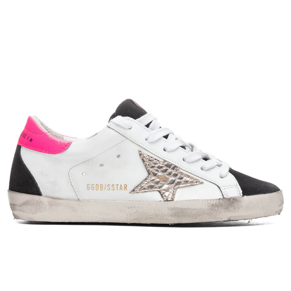 Women's Super-Star Sneakers - White/Black/Gold
