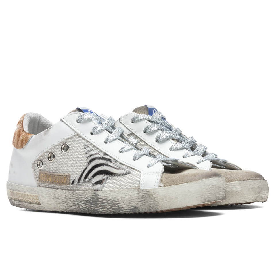 Women's Super-Star Sneakers - Light Silver/White/Taupe