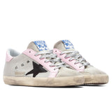 Women's Super-Star Sneakers - Silver/Black/Baby Pink