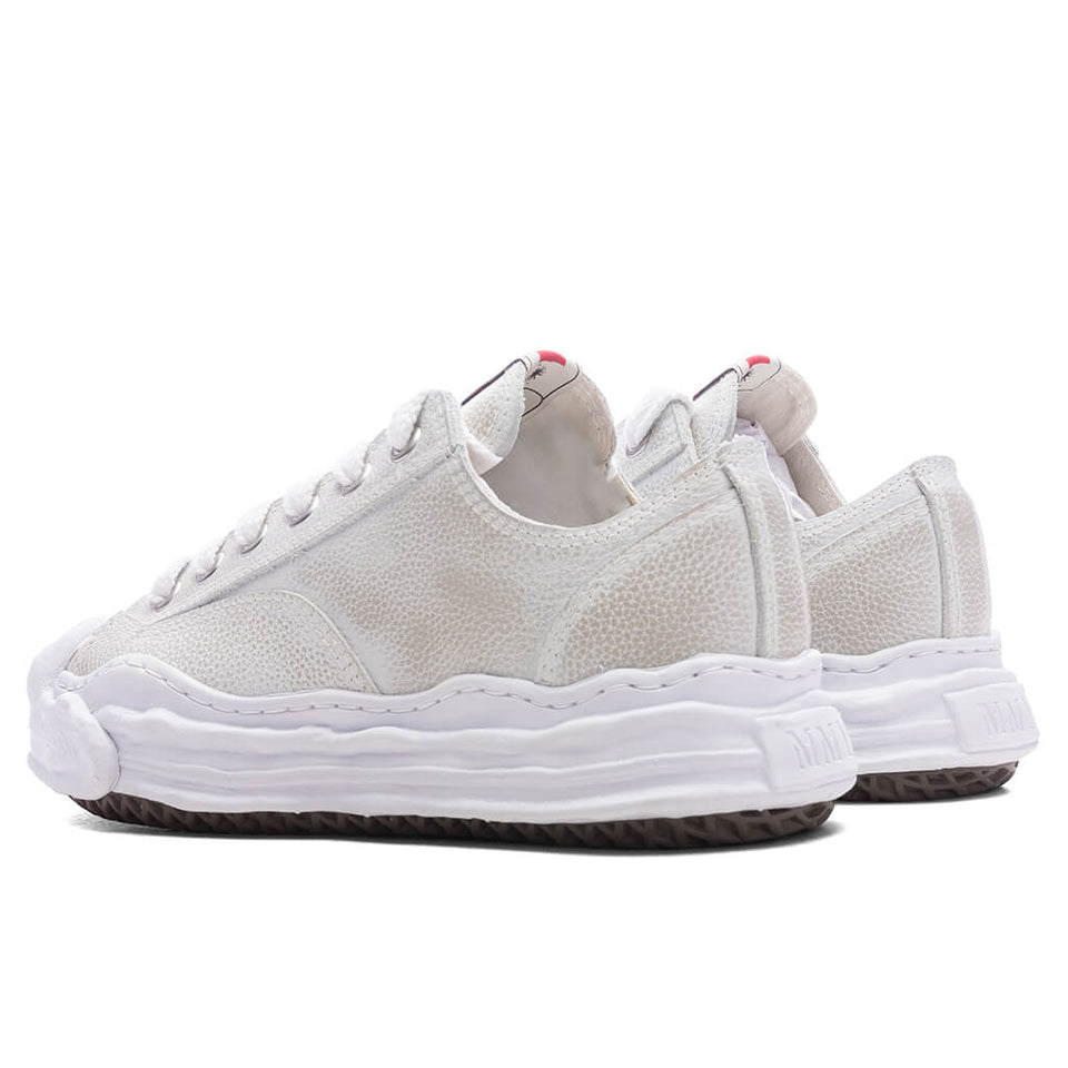 Hank Low OG Sole Brushed Shrink Leather - White