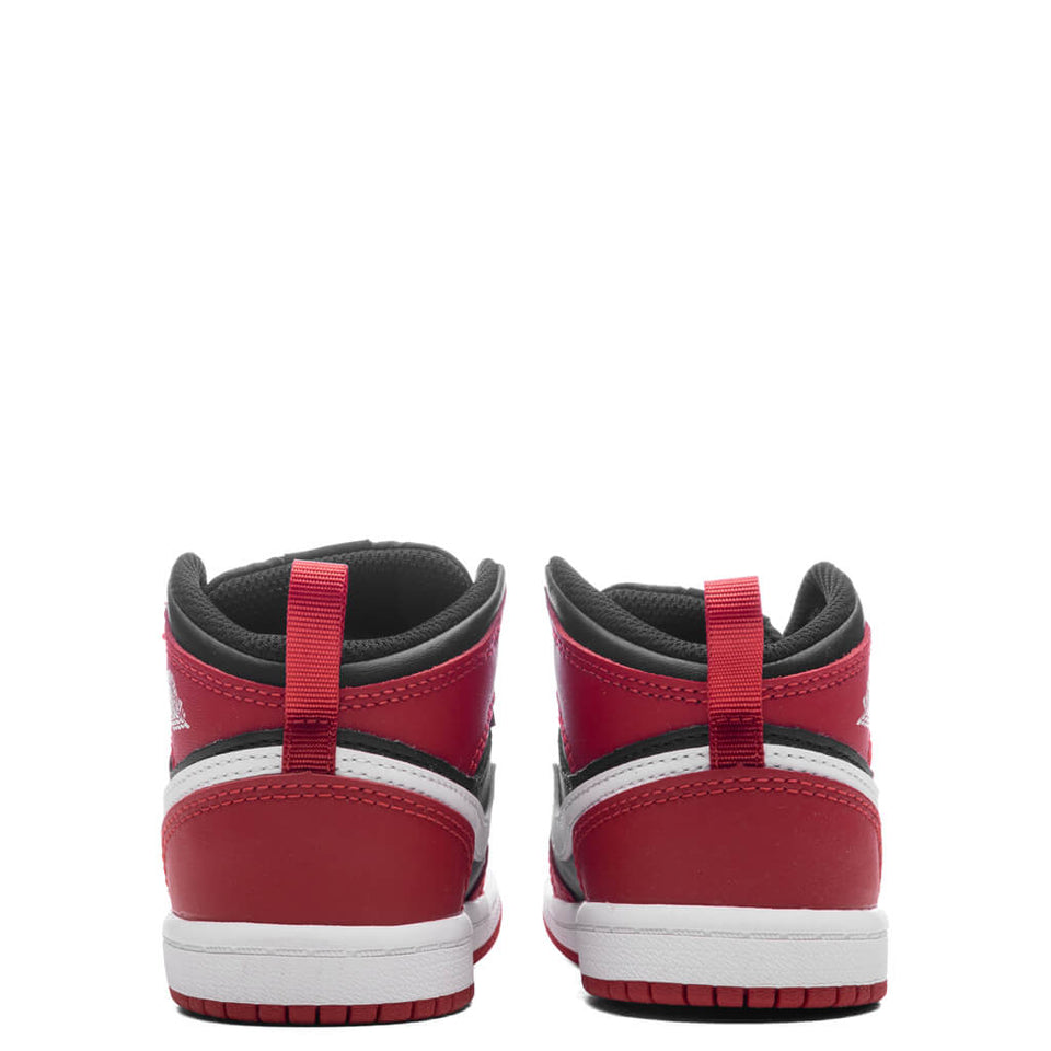 Jordan 1 Mid (TD) - Black/White/Gym Red