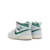 Jordan 1 Mid (TD) - Summit White/Pine Green/Pure Platinum