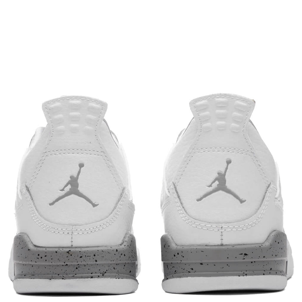 Air Jordan 4 Retro (PS) - White/Fire Red