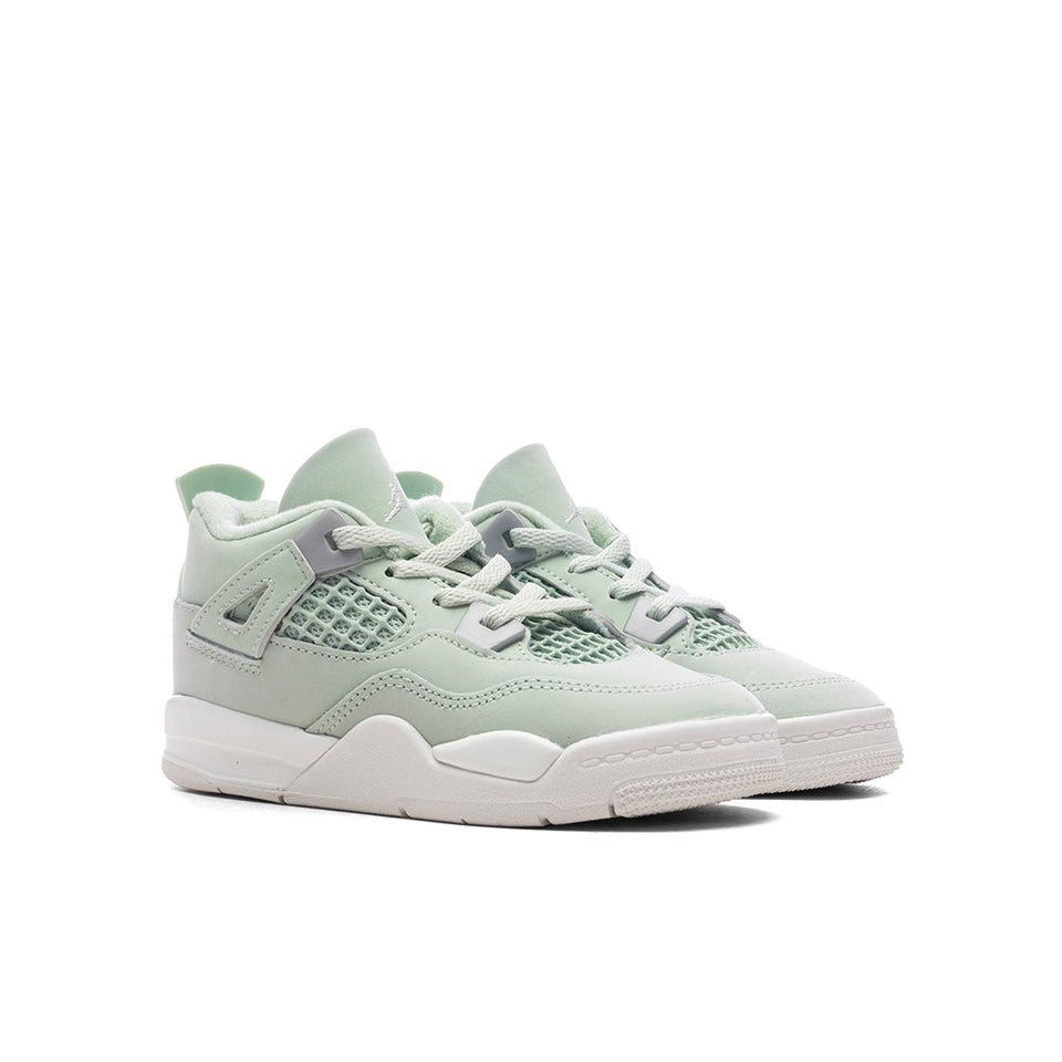 Air Jordan 4 Retro 'Abundance' (TD) - Seafoam/Sail/Metallic Silver