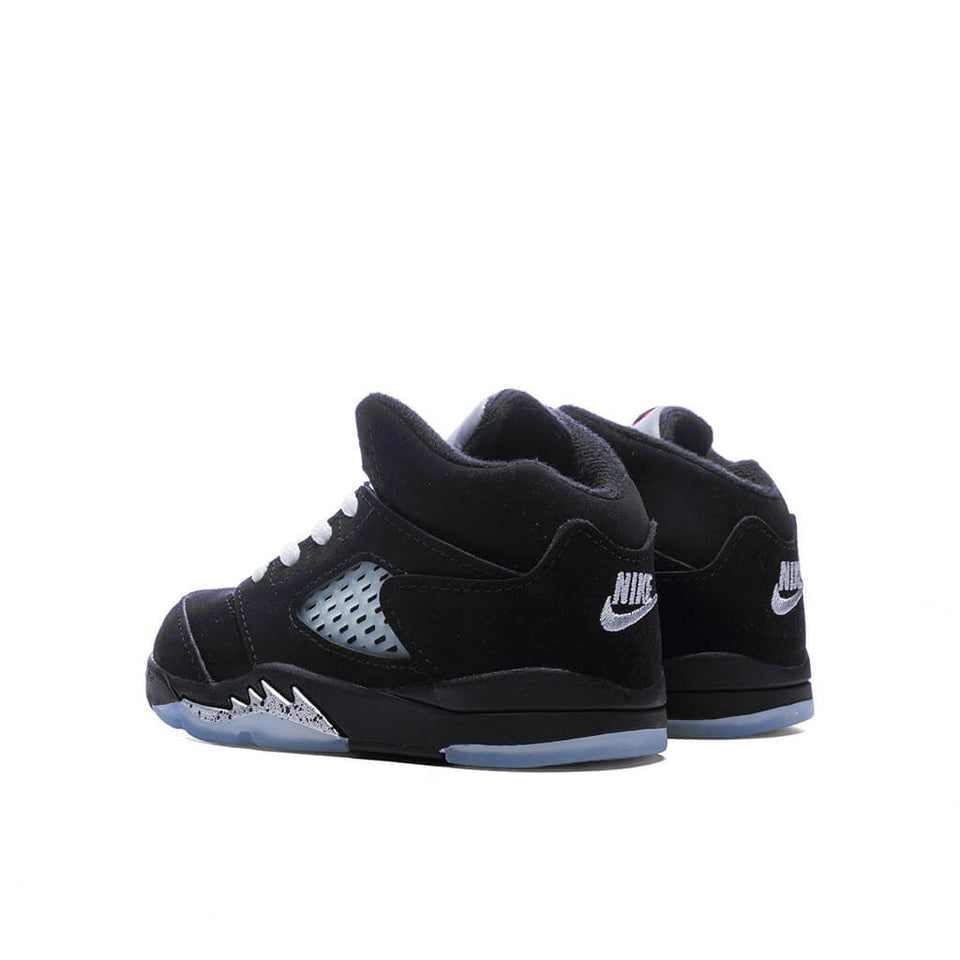 Air Jordan 5 Retro OG 'Black Metallic Reimagined' (TD) - Black/White/Metallic Silver/Fire Red