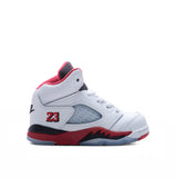Air Jordan 5 Retro OG Fire Red 'Black Tongue' (TD) - White/Fire Red/Black
