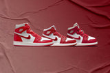 Women's Air Jordan 1 Retro High OG 'Varsity Red' - Light Iron Ore/Varsity Red/Sail