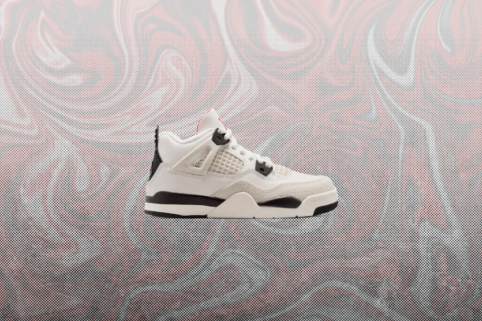Air Jordan 4 Retro OG 'Flight Club' (PS) - Sail/Black/University Red