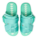 222 Banda Degana Sandals - LT Green/Off-White