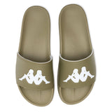 Authentic Adam 2 Slides - Green Olive/White