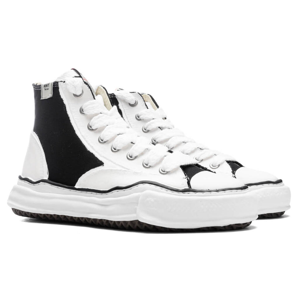 Peterson High OG Sole Rubber Painted Canvas Sneaker - Black/White