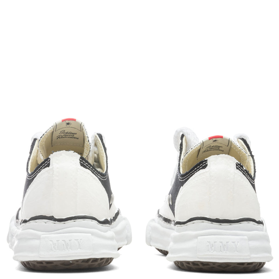 Peterson Low OG Sole Rubber Painted Canvas Sneaker - Black/White