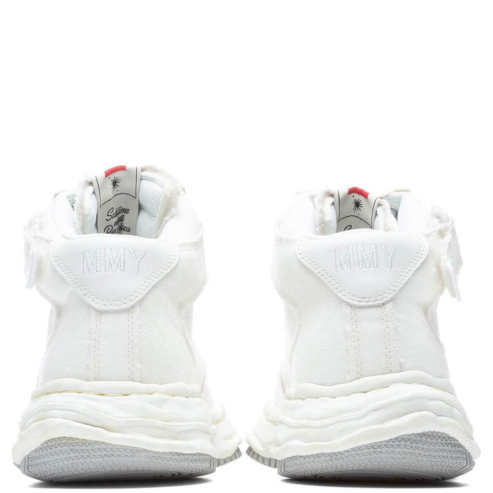 Wayne High OG Sole Washed Canvas Sneaker - White