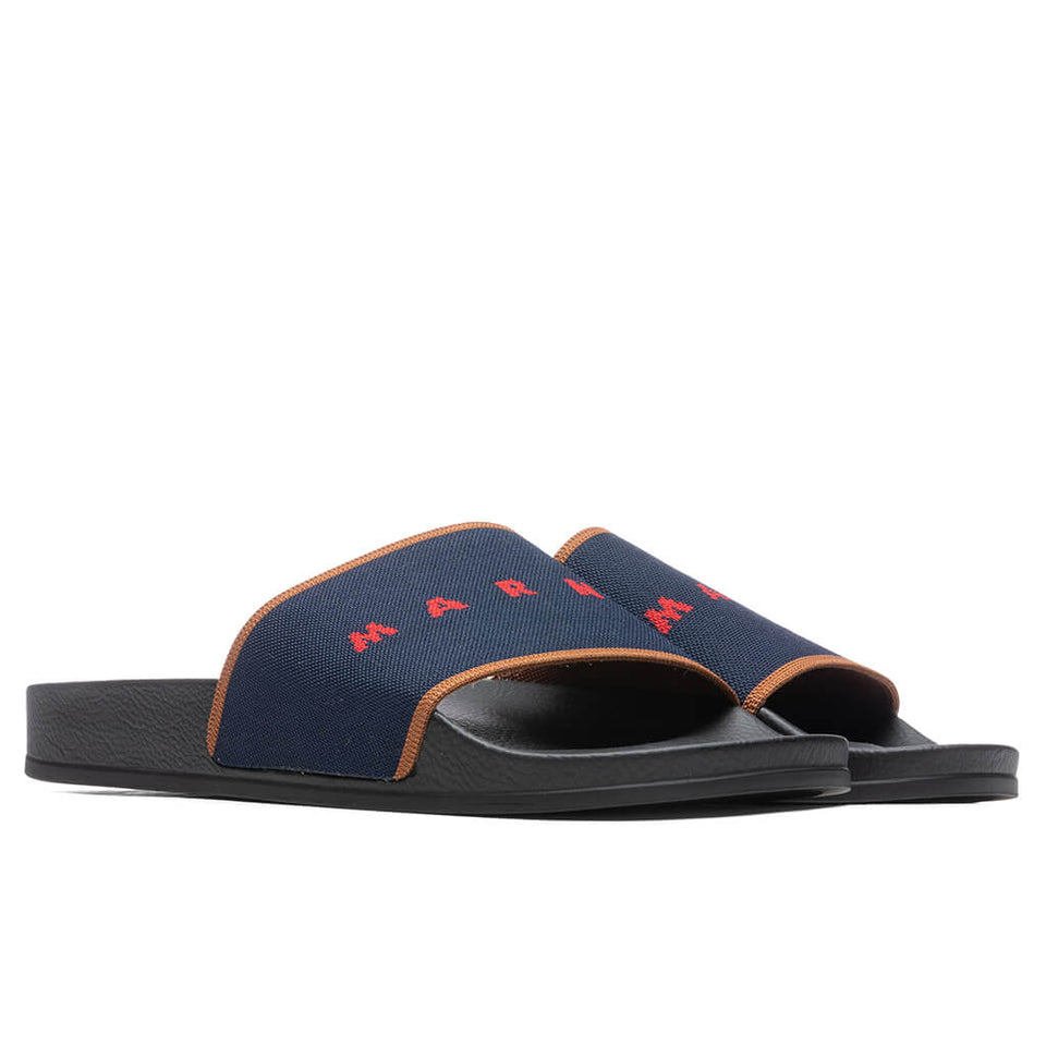 Sandal - Blue Marine/Maroon Red